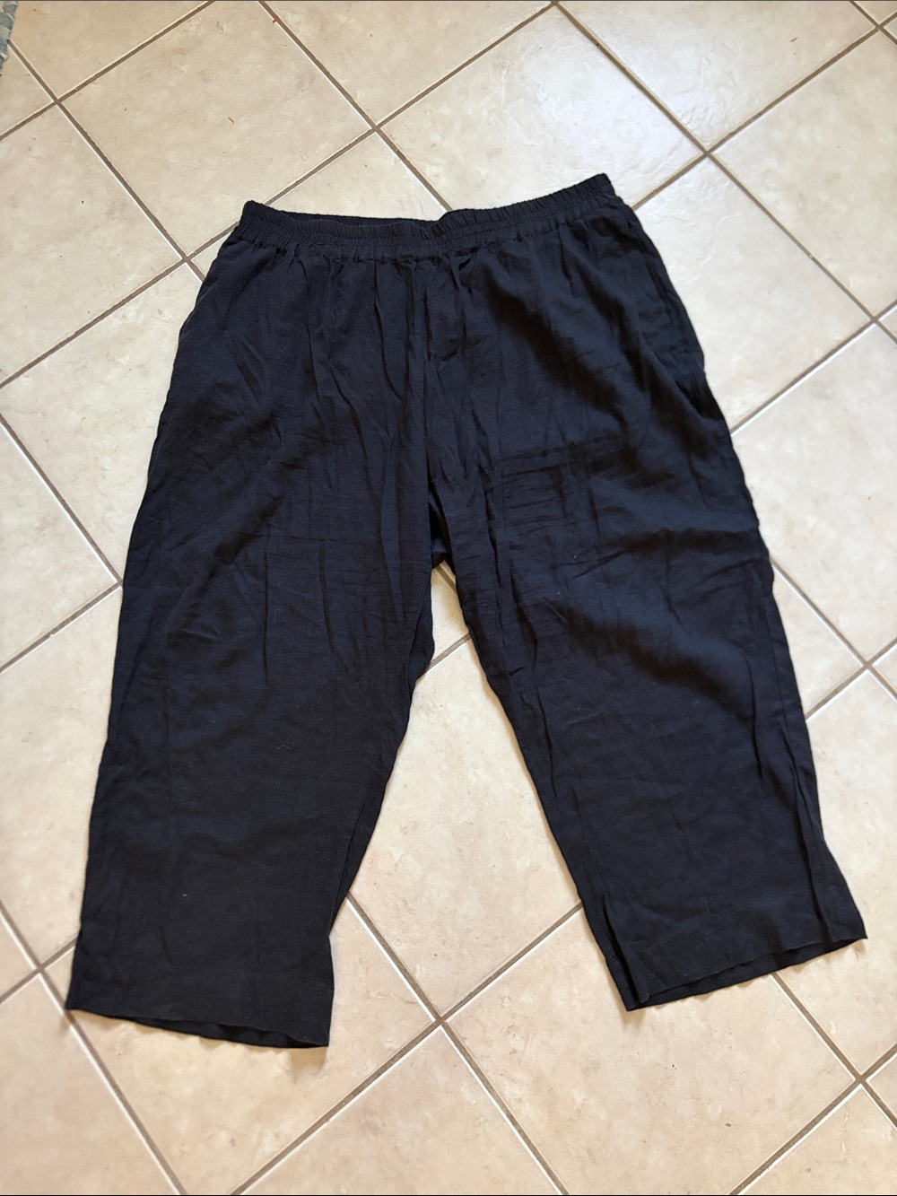 Universal Standard Black Linen Pants